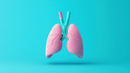 Abstract Lungs with red human bronchial tree structure. Lungs anatomy,left and right bronchus, bronchioles,Medicine cure tuberculosis, pneumonia, asthma. Abstract health care medical concept.