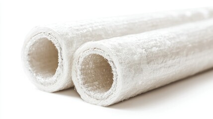 Pipe insulation isolated on white background