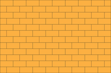 Obraz premium Orange color brick wall background