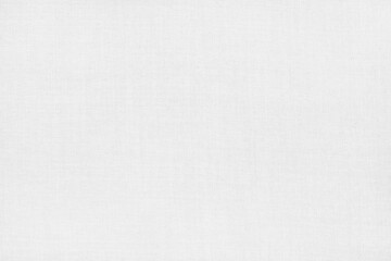 White linen fabric cloth texture for background, natural textile pattern.