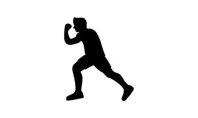 Boxing men sport icon vector