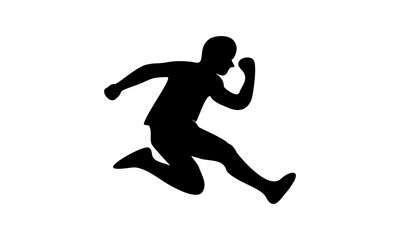 Man jumps icon vector silhouette