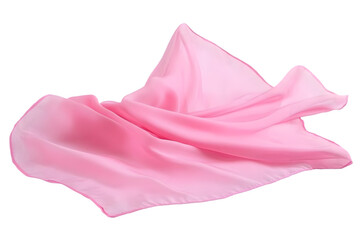 Pink Fabric Illustration with Transparent Background