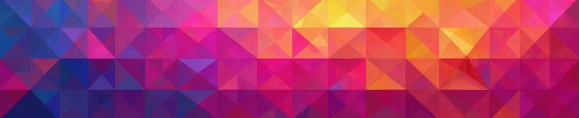 Obraz premium Vibrant, overlapping triangles and squares form an abstract geometric pattern , background, colorful background
