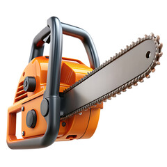 Naklejka premium Powerful Chainsaw Tool for Cutting Wood