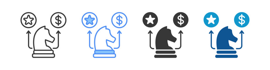 Competitive Strategy Multistyle Icon Sheet