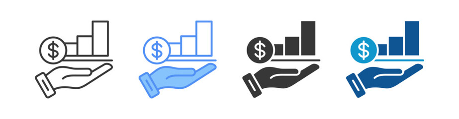 Profit Multistyle Icon Sheet