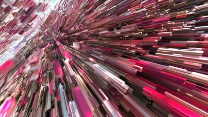 Abstract complex glitch with pixel effect in tech background use shading and glitches texture express mysterious design or complex flow through tiny object convey sense of future digital scene. AIG53.