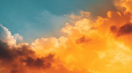 Colorful Gradient Cloudy Sky During Golden Hour