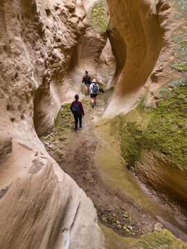 Friends exploring Avla canyon in Soganli
