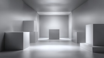 Abstract white framework against a grey b-2 - abstract lines white technology