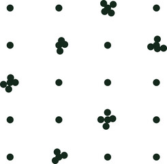 Texture with rows of dots and few atom's groups.