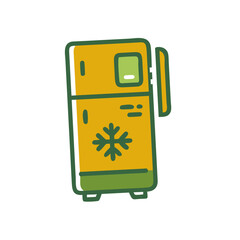 Colorful refrigerator icon