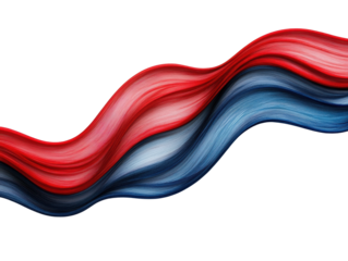 Colorful abstract wave design with red and blue tones for print