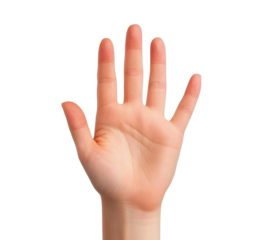 Open hand gesture for communication and expression