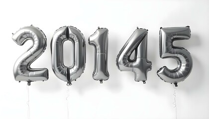 Balloons Numbers Isolated on white background