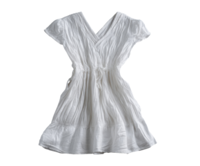 Elegant white dress for casual summer occasions and outings