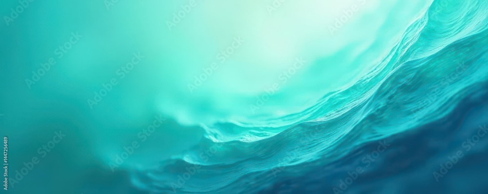 Wall mural subtle swirling teal and azure gradients create a calming, abstract texture , peaceful, abstract