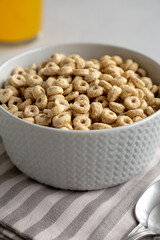 Healthy Cereals Rings with Honey for Breakfast