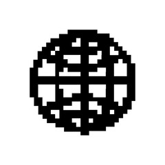 pixelate globe icon