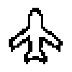 pixelate plane icon