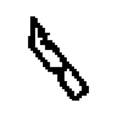 pixelate knife icon