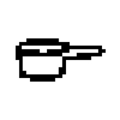 pixelate cooking pan icon
