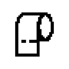 Obraz premium pixel toilet paper