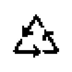 pixelate recycle icon