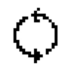 pixelate reload sign