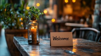 A Rustic Welcome: Candlelit Invitation in a Cozy Ambience Awaits Diners at this Charming Restaurant
