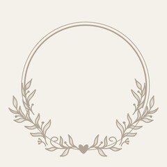 circle logo flower botanical invitation wedding vintage .or logo frame vintagefloral frames with silhouettes of branches, leaves and flowers. Hand drawn elegant delicate botanical borders and wreaths.