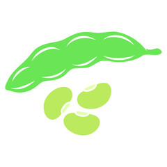 Fototapeta premium edamame food vector illustration