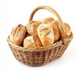 Basket of freshly baked rolls
