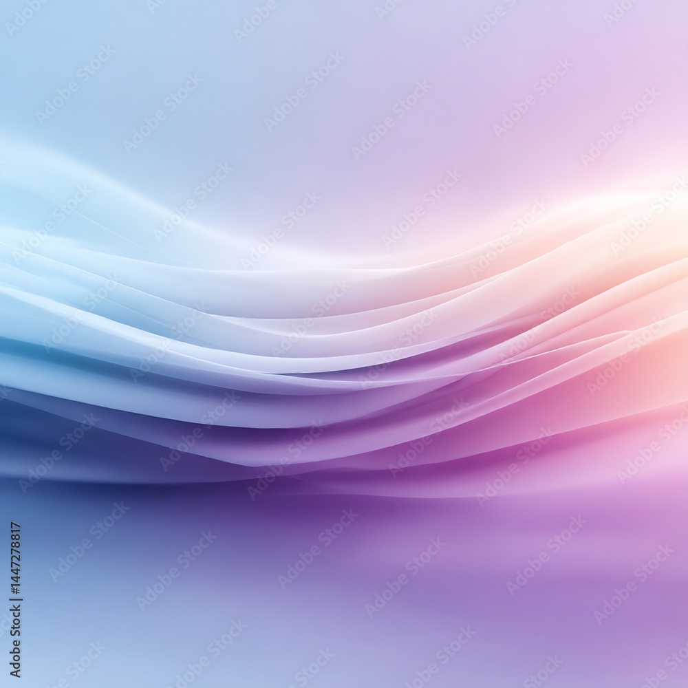 Poster subtle gradations of color and light in a fluid, abstract composition