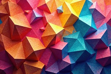 Fototapeta premium Abstract geometric shapes forming a continuous, complex pattern , generated, image, grid