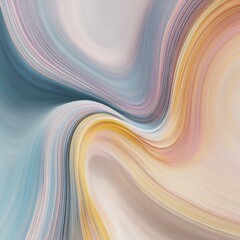 Obraz premium Fluid Abstract: Pastel Swirls and Dynamic Blends of Color for Digital Art