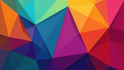 Fototapeta premium Geometric abstract shapes, vibrant color blocks, design, texture, vibrant