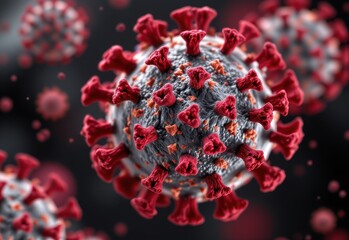 macro coronavirus(covid 19) cell delta plus variant. b.1.1.529,b.1640.1,deltacron,covid 19 variant of sars cov 2 in 2022