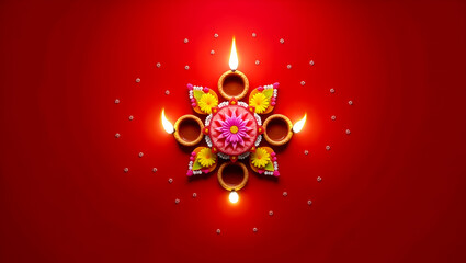 Abstract Spiral Light Pathway with Heart Shape