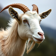 Billy goat portrait