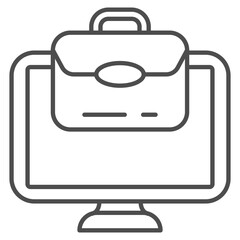 Digital Work  Icon Element For Design