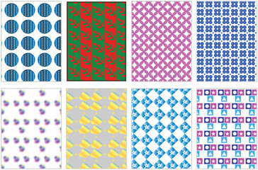 Pattern templet design vector file