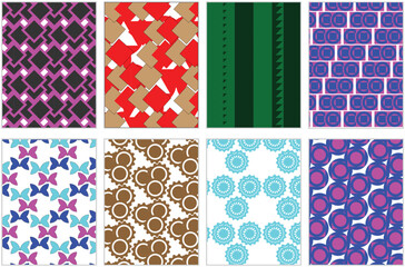 Pattern templet design vector file