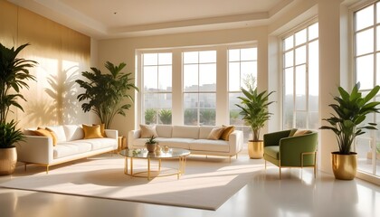 Photo interior modern design room 3d illustration