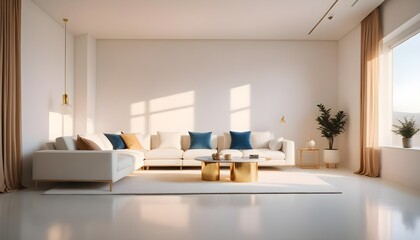 Photo interior modern design room 3d illustration