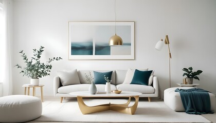 Photo interior modern design room 3d illustration