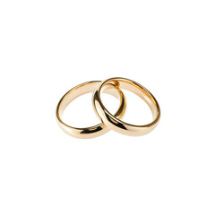 Elegant Golden Wedding Bands Symbolizing Love and Commitment Together