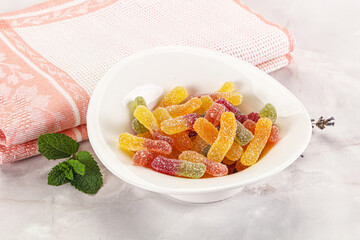 Sweet and sour marmalade worms