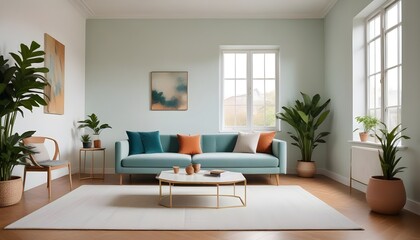 Fototapeta premium Photo interior modern design room 3d illustration